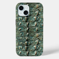 Motif de peau de reptile vert