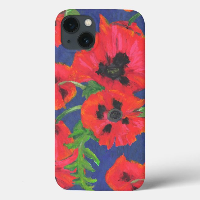 Coques Case-Mate iPhone Motif de pépites rouges et noires orientales (Verso)