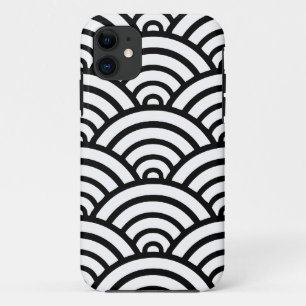 Etui iPhone Case-Mate Motif de pétoncle noir et blanc