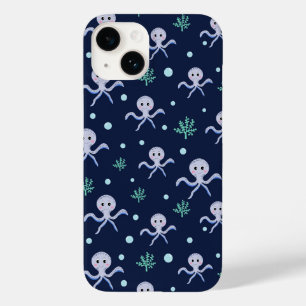 Coque Pour iPhone 14 Motif de Pieuvre Mignonne