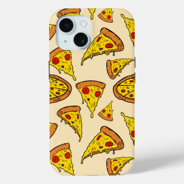 Coques Case-Mate iPhone Motif de pizza au fromage fondu (Verso)