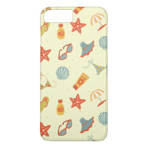 Coque iPhone 8 Plus/7 Plus Motif de plage d'été