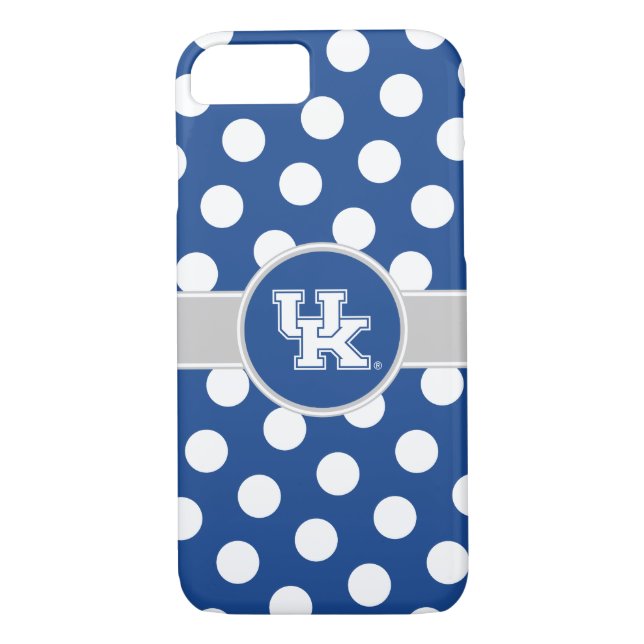 Coques Case-Mate iPhone Motif de point BRITANNIQUE de polka du Kentucky | (Dos)