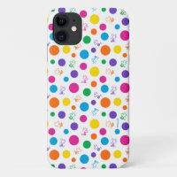 Motif de point de polka arc-en-ciel Woodstock