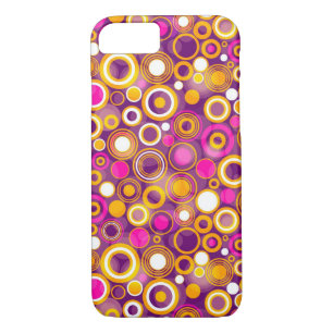 Coque iPhone 8/7 Motif de point violet de polka