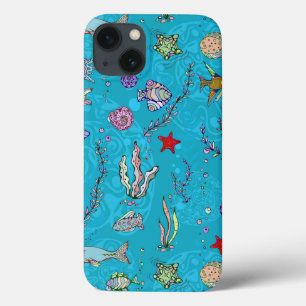 Etui iPhone Case-Mate Motif de poissons de turquoise