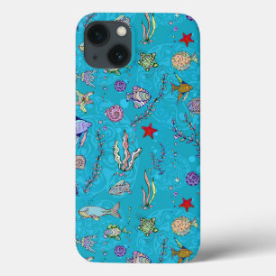 Etui iPhone Case-Mate Motif de poissons de turquoise