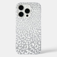 Motif de Poster de animal de points Leopard Argent