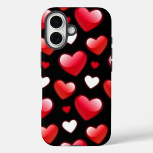 Coques iPhone 16 Motif de Red Heart