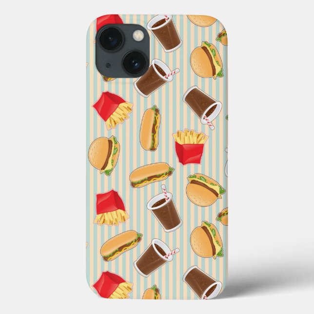 Coques Case-Mate iPhone Motif de restauration rapide 2 (Verso)