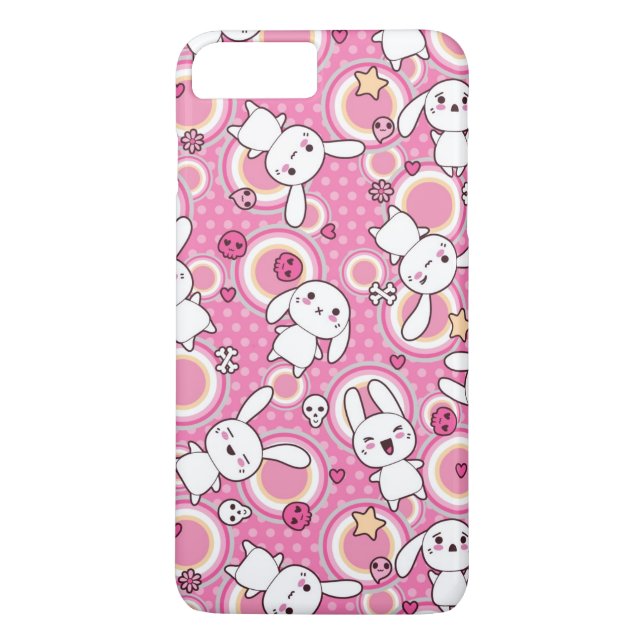 Coques Case-Mate iPhone motif de rose de kawaii (Dos)