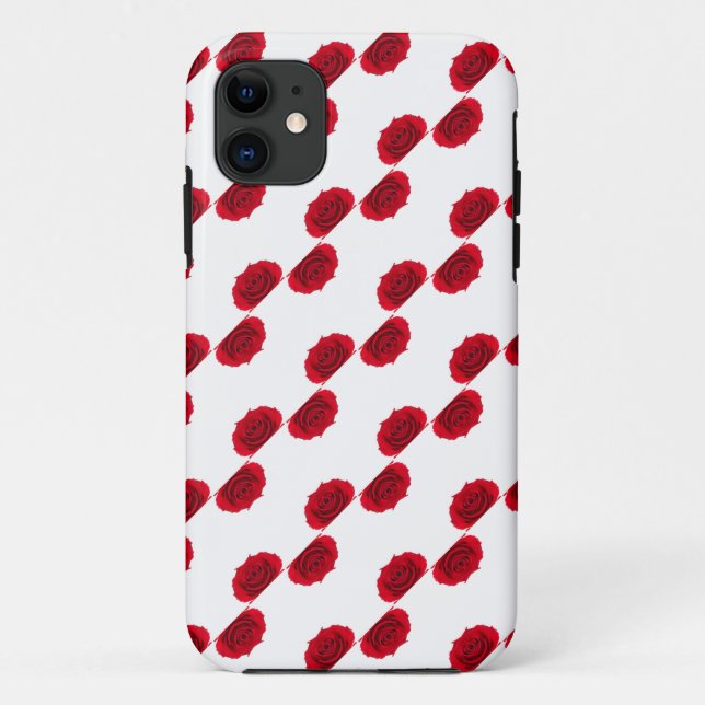 Coques Case-Mate iPhone motif de roses rouges (Dos)
