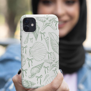 Coques iPhone 16 Motif de rubans de coquillage