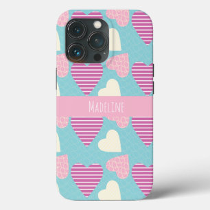 Case-Mate iPhone Case Motif de Saint-Valentin dessiné à la main Cœurs Vi