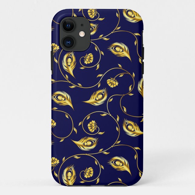 Coques Case-Mate iPhone Motif de Sari de paon (Dos)