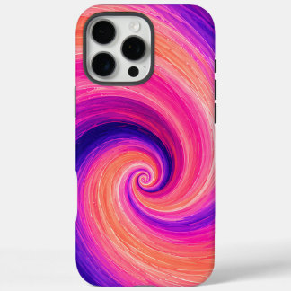Coques iPhone 16 Pro Max Motif de spirale abstraite en peinture tourbillonn