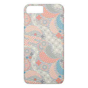 Coque iPhone 8 Plus/7 Plus motif de style japonais. Illustration.