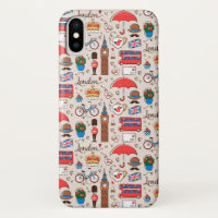 Motif de symboles de Londres