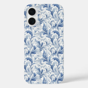 Coques iPhone 16 Motif de toile de pays français bleu