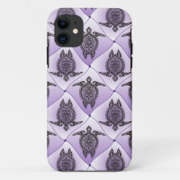 Motif de tortues de mer chamanique - violet