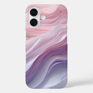 Coques iPhone 16 Motif de vague de calme Pastel