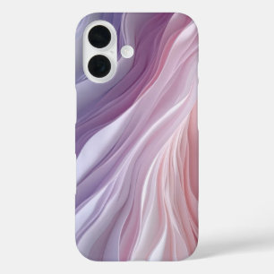 Coques iPhone 16 Motif de vague de calme Pastel