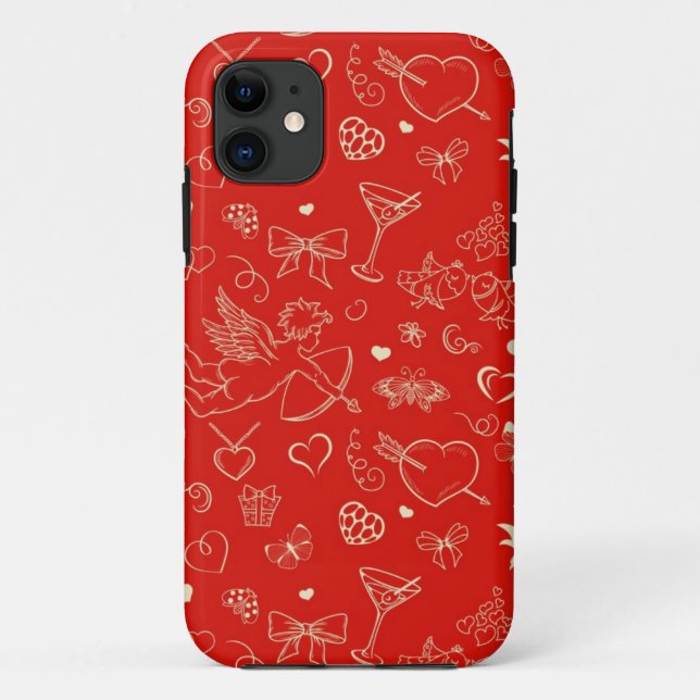 Coques Case-Mate iPhone Motif de Valentine (Dos)