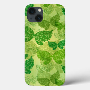 Etui iPhone 13 Motif de vert de ressort
