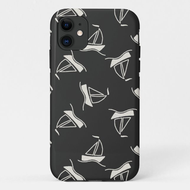 Coques Case-Mate iPhone Motif de voilier de griffonnage (Dos)