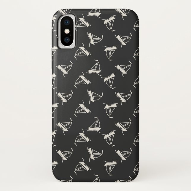 Coques Case-Mate iPhone Motif de voilier de griffonnage (Dos)