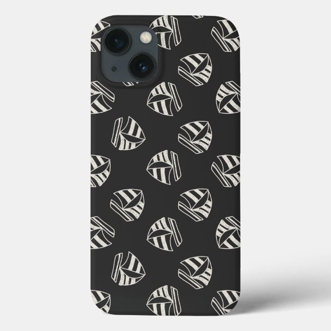 Coques Case-Mate iPhone Motif de voilier dessiné par craie (Verso)