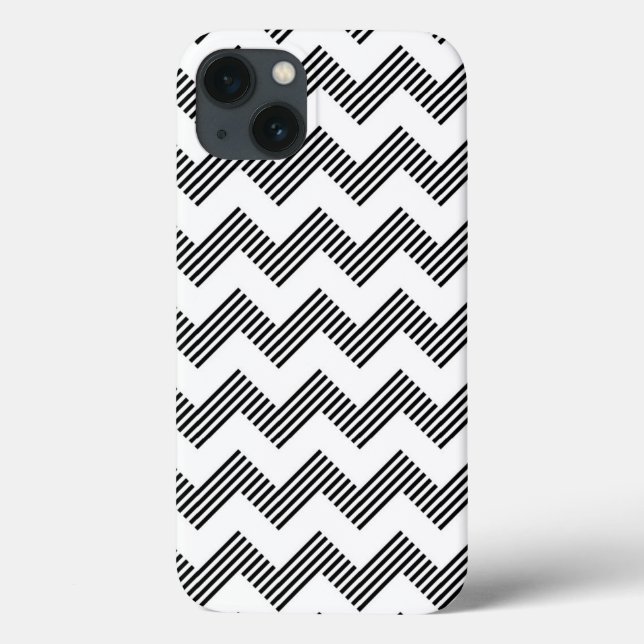 Coques Case-Mate iPhone Motif de zigzag géométrique (Verso)