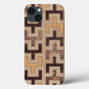 Etui iPhone 13 Motif décoratif africain en tissu boueux