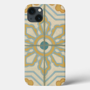 Etui iPhone 13 Motif décoratif de tuile de Vieux Monde