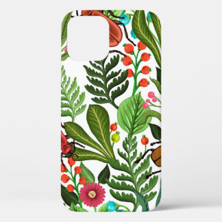 Case-Mate iPhone Case Motif décoratif sans couture avec plantes et insec