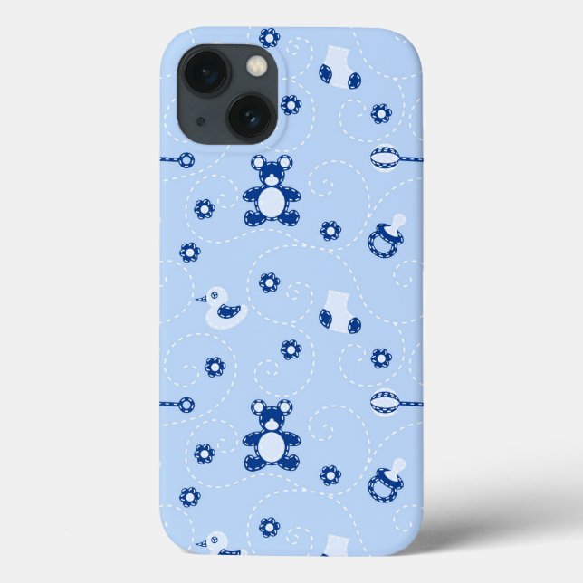 Coques Case-Mate iPhone Motif d'édredon de bébé (Verso)
