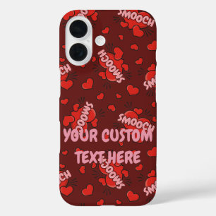 Coques iPhone 16 Motif d'effet sonore de bande dessinée