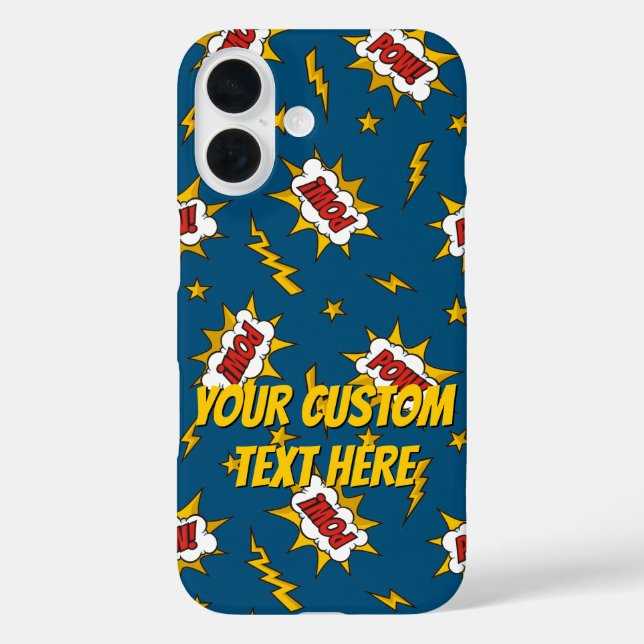 Coques Case-Mate iPhone Motif d'effet sonore de bande dessinée (Verso)