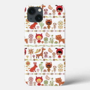 Etui iPhone 13 Motif d'enfant et d'animaux