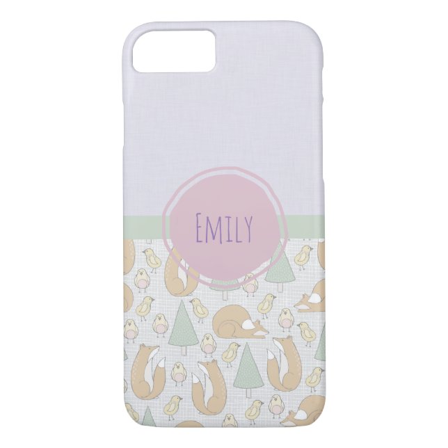 Coques Case-Mate iPhone Motif des animaux de bois mignons (Dos)