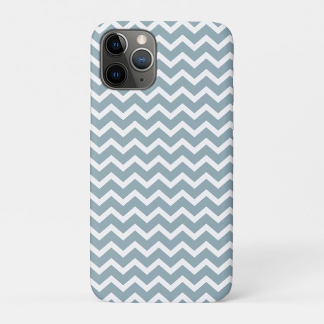 Coques Case-Mate iPhone Motif des Chevrons bleus en poudre (Dos)