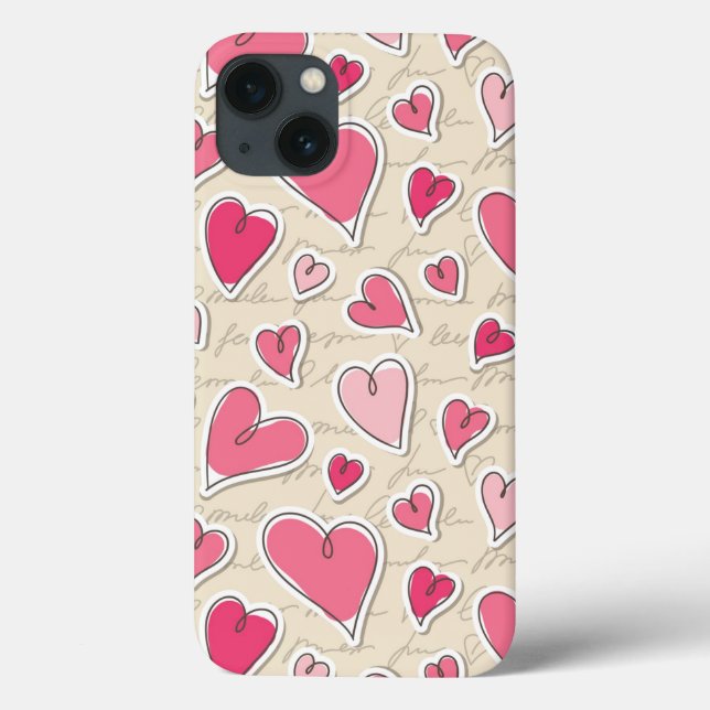 Coques Case-Mate iPhone Motif des Coeurs (Verso)