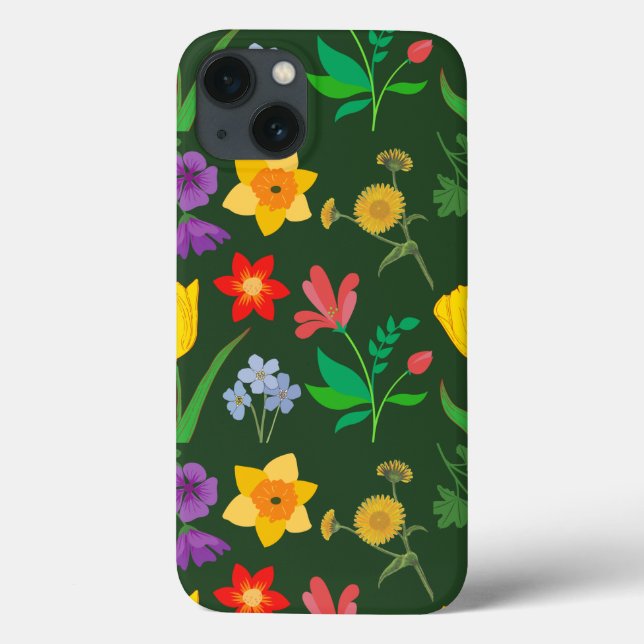 Coques Case-Mate iPhone Motif des fleurs de printemps (Verso)