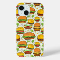 Motif des hamburgers mignons