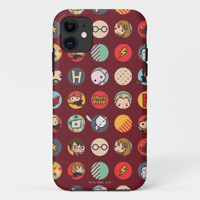 Coques Case-Mate iPhone Motif des icônes de dessin Harry Potter (Dos)