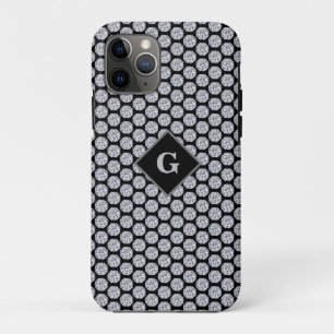 Case-Mate iPhone Case Motif diamant brillant sur noir Personnalisé