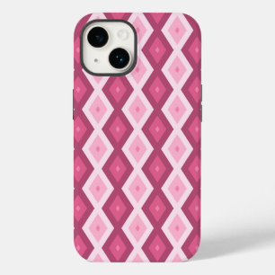 Coque Pour iPhone 14 Motif diamant rose