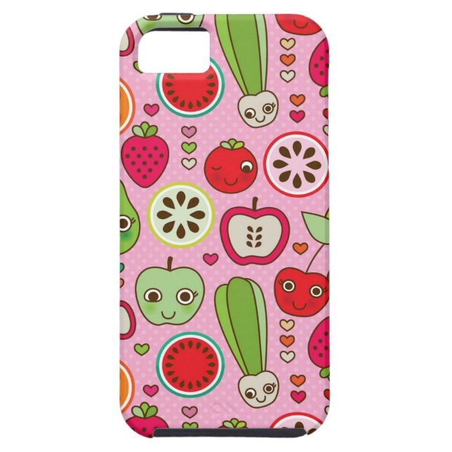 Coques Case-Mate iPhone motif d'illustration de cuisine de fruit (Dos)