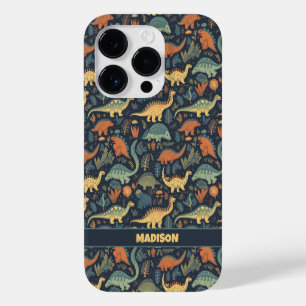 Coque Pour iPhone 14 Pro Motif Dinosaur Texte personnalisé