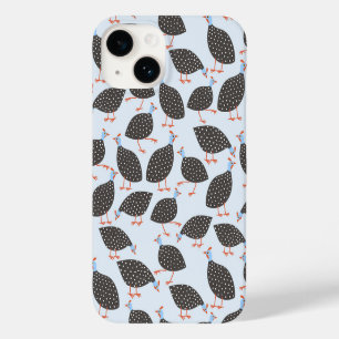 Coque Pour iPhone 14 Motif d'oiseaux de Guinée Fowl